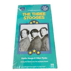 The Three Stooges Studio Stoops Other Nyuks VHS Vintage Classic New Sealed‎ 1990